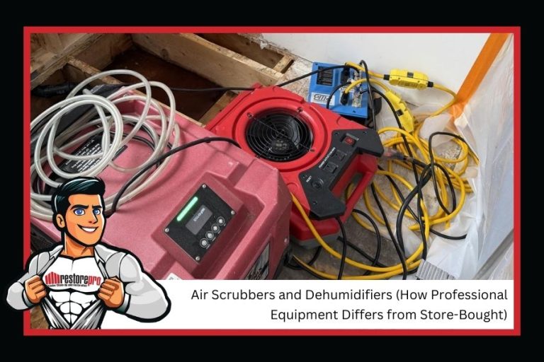 Air Scrubbers and Dehumidifiers (How Professional Equipment Differs from Store-Bought)