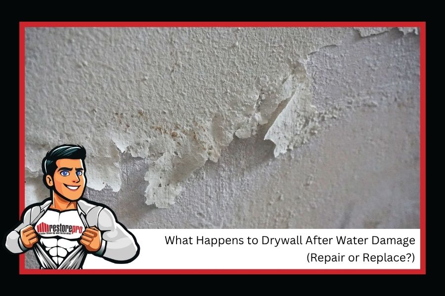 Water-damaged drywall: should you repair or replace it? Learn how the water type, soak time, and panel condition decide, from RestorePro's expert team.
